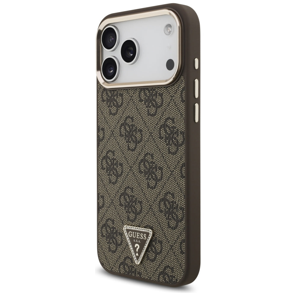 Guess 4G Triangle Logo MagSafe Case for iPhone 17 Pro Max / 18 Pro Max - Brown_1