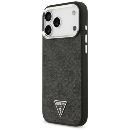 Guess 4G Triangle Logo MagSafe Case for iPhone 17 Pro Max / 18 Pro Max - Black &amp; Silver_1