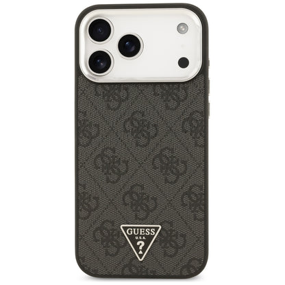 Guess 4G Triangle Logo MagSafe Case for iPhone 17 Pro Max / 18 Pro Max - Black &amp; Silver_2
