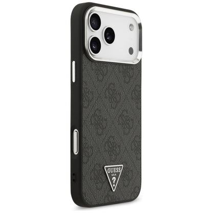 Guess 4G Triangle Logo MagSafe Case for iPhone 17 Pro Max / 18 Pro Max - Black &amp; Silver_3