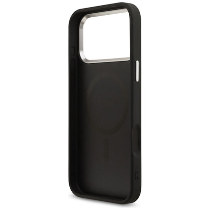 Guess 4G Triangle Logo MagSafe Case for iPhone 17 Pro Max / 18 Pro Max - Black &amp; Silver_6