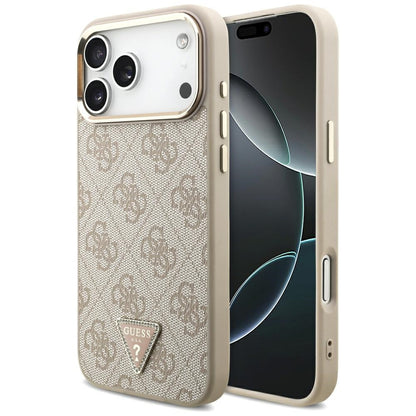 Guess 4G Triangle Logo MagSafe Case for iPhone 17 Pro Max / 18 Pro Max - Rose Gold_0