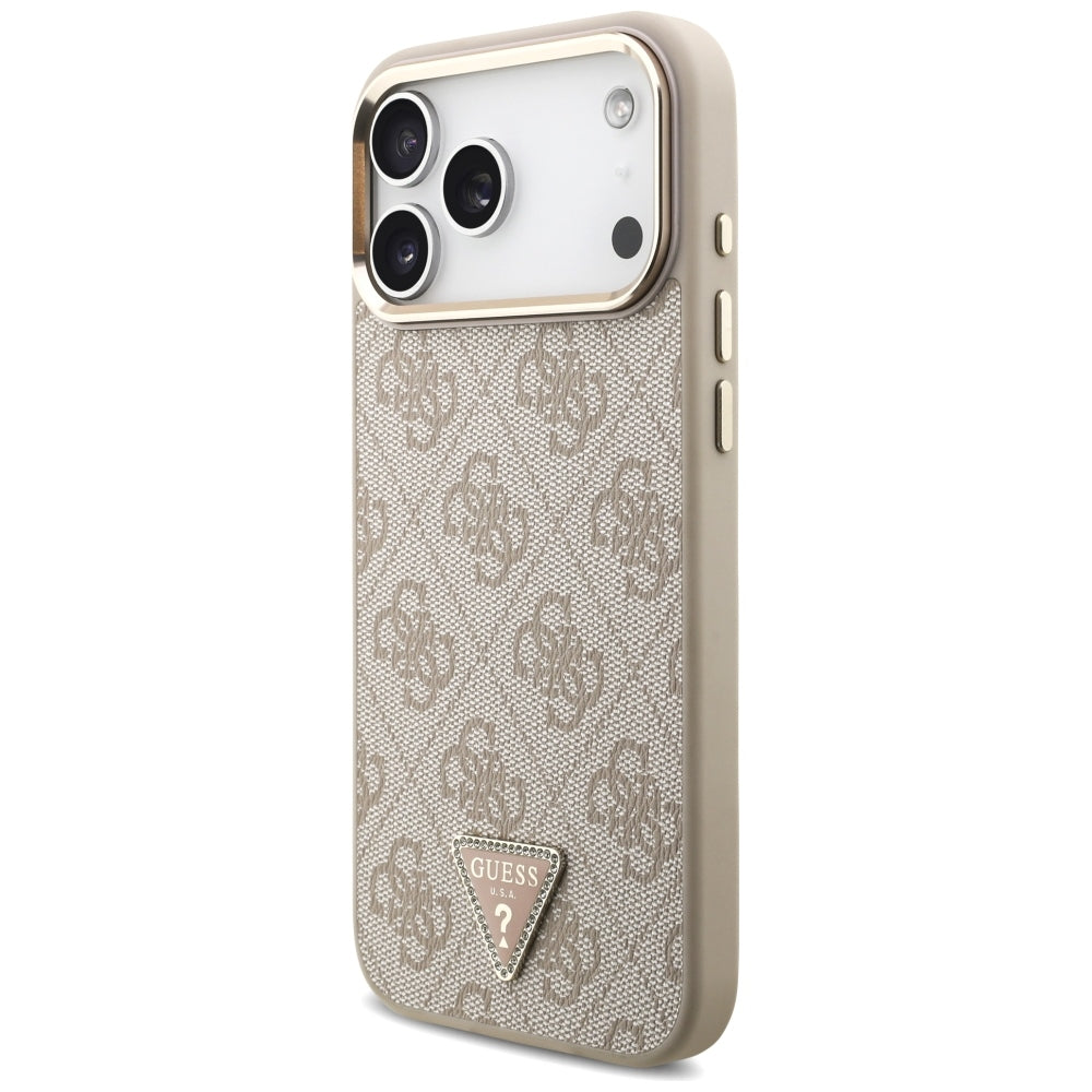 Guess 4G Triangle Logo MagSafe Case for iPhone 17 Pro Max / 18 Pro Max - Rose Gold_1