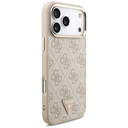 Guess 4G Triangle Logo MagSafe Case for iPhone 17 Pro Max / 18 Pro Max - Rose Gold_3