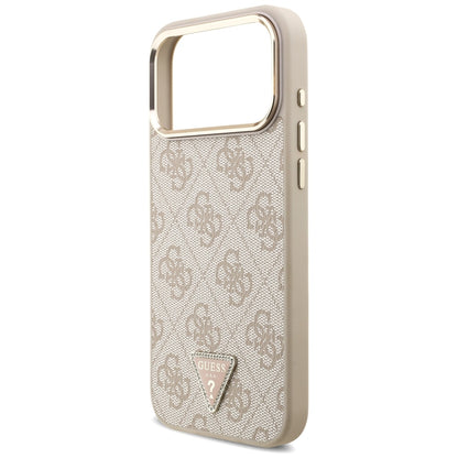 Guess 4G Triangle Logo MagSafe Case for iPhone 17 Pro Max / 18 Pro Max - Rose Gold_5