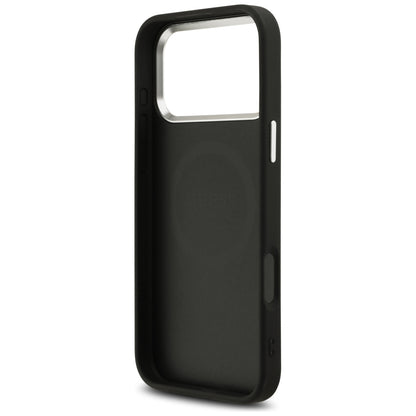 Guess Glitter Triangle Logo MagSafe Case for iPhone 17 Pro Max / 18 Pro Max - Black_6