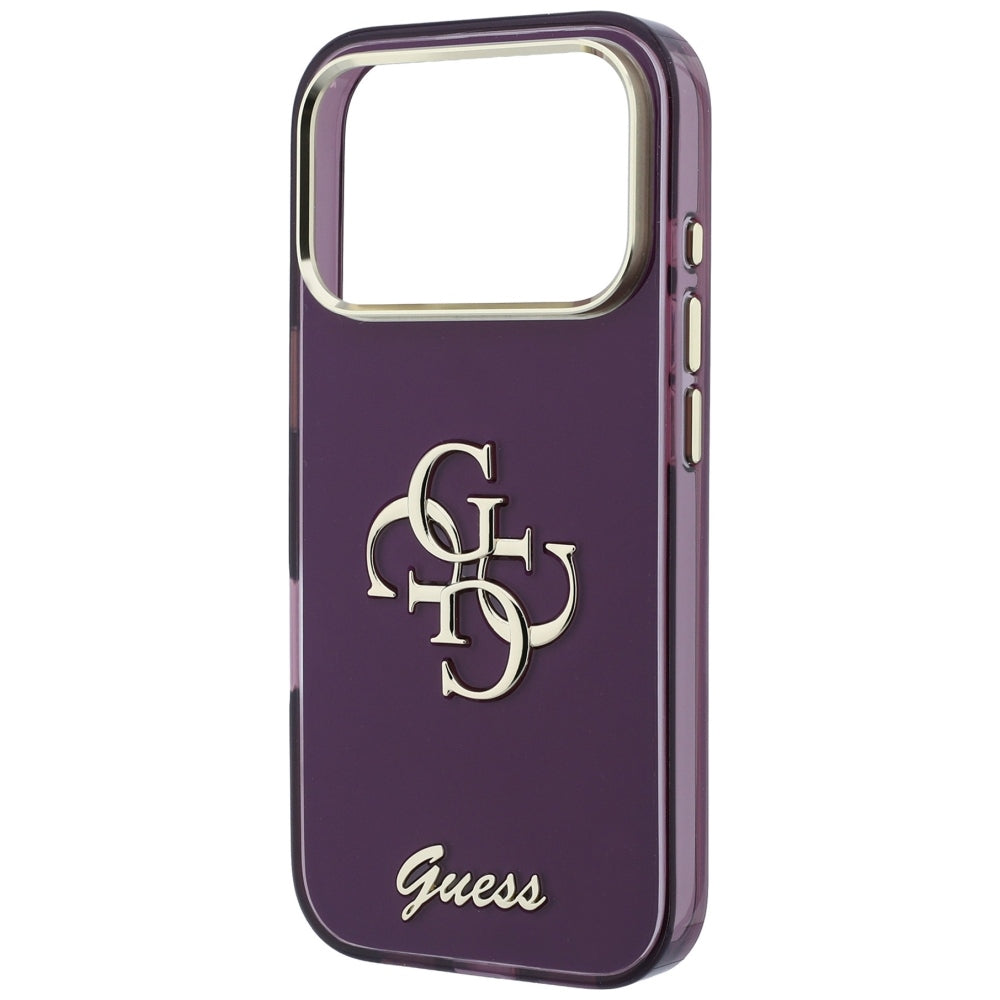 Guess IML 4G Script Metal case for iPhone 17 Pro / 18 Pro - burgundy_5