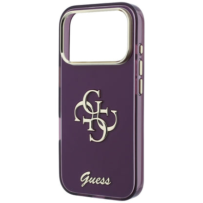 Guess IML 4G Script Metal case for iPhone 17 Pro / 18 Pro - burgundy_5