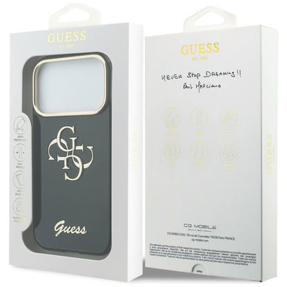Guess IML 4G Script Metal Case for iPhone 17 Pro / 18 Pro - Black_7