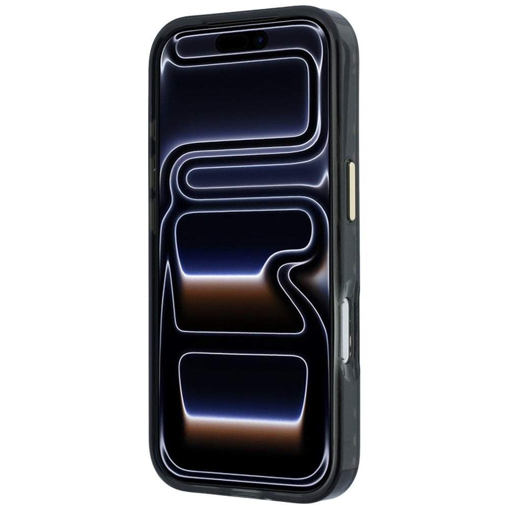 Guess IML 4G Script Metal Logo MagSafe Case for iPhone 18 Pro - Burgundy_4