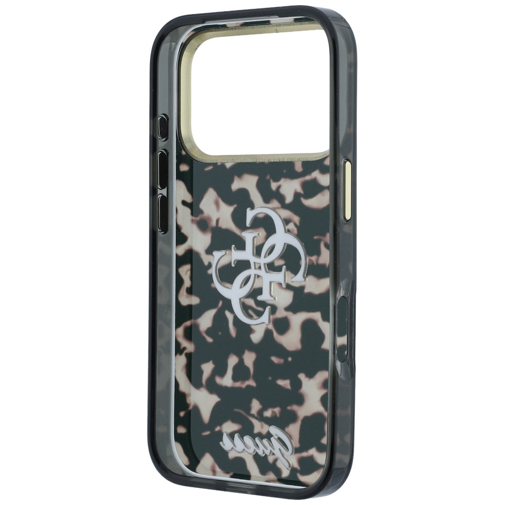 Guess IML 4G Script Metal Logo MagSafe Case for iPhone 18 Pro - Burgundy_6