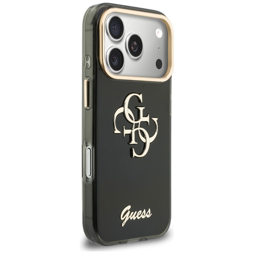 Guess IML 4G Script Metal Case for iPhone 17 Pro Max / 18 Pro Max - Black_3