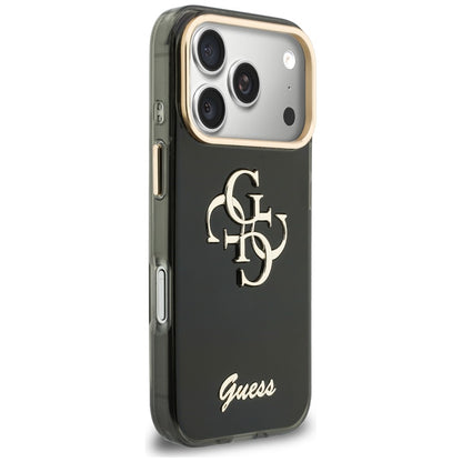Guess IML 4G Script Metal Case for iPhone 17 Pro Max / 18 Pro Max - Black_3