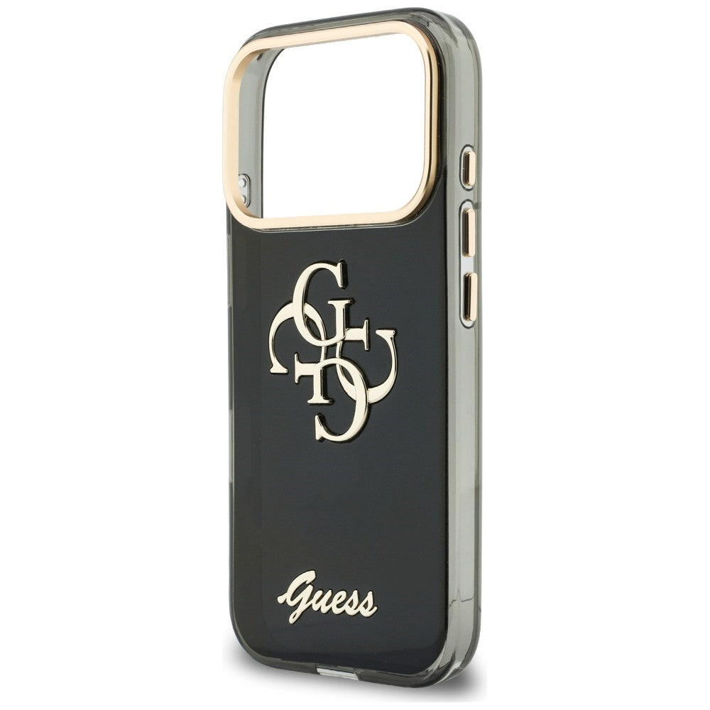 Guess IML 4G Script Metal Case for iPhone 17 Pro Max / 18 Pro Max - Black_5