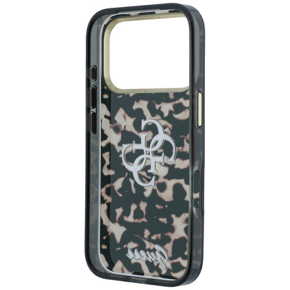 Guess IML 4G Script Metal Case for iPhone 17 Pro Max / 18 Pro Max - Black and Brown_6