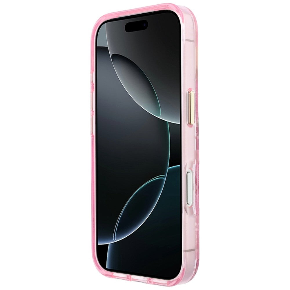 Guess IML Glitter Blossom Roses Case for iPhone 17 Pro / 18 Pro - Pink_4