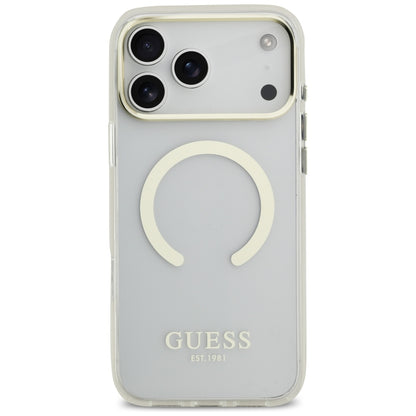 Guess Metal Outline MagSafe Case for iPhone 17 Pro Max / 18 Pro Max - Gold_2
