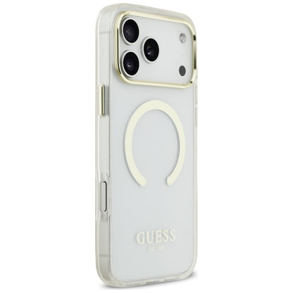 Guess Metal Outline MagSafe Case for iPhone 17 Pro Max / 18 Pro Max - Gold_3