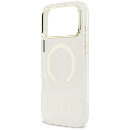 Guess Metal Outline MagSafe Case for iPhone 17 Pro Max / 18 Pro Max - Gold_5