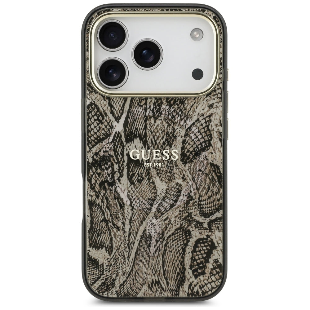 Guess Python Pattern MagSafe Case for iPhone 17 Pro Max / 18 Pro Max - Brown_2
