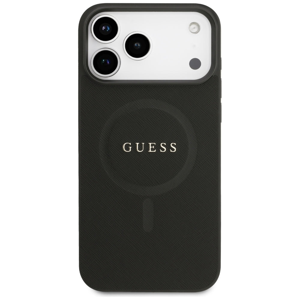 Guess Saffiano Classic Logo MagSafe Case for iPhone 17 Pro Max / 18 Pro Max - Black_2
