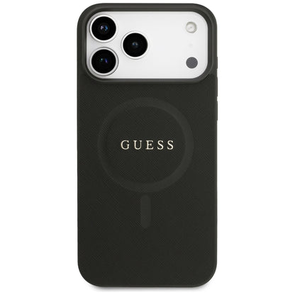 Guess Saffiano Classic Logo MagSafe Case for iPhone 17 Pro Max / 18 Pro Max - Black_2