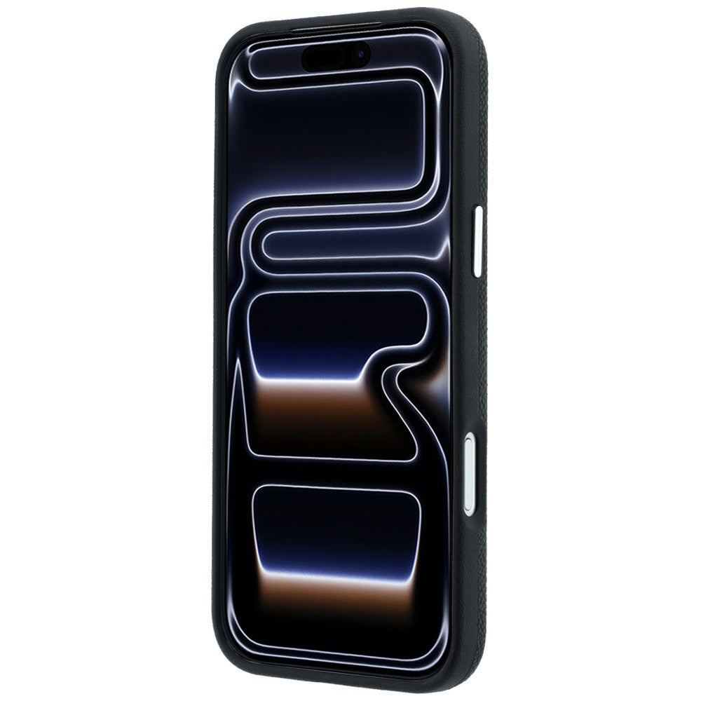 Karl Lagerfeld Grained Elongated Logo MagSafe Case for iPhone 17 Pro / 18 Pro - Black_4