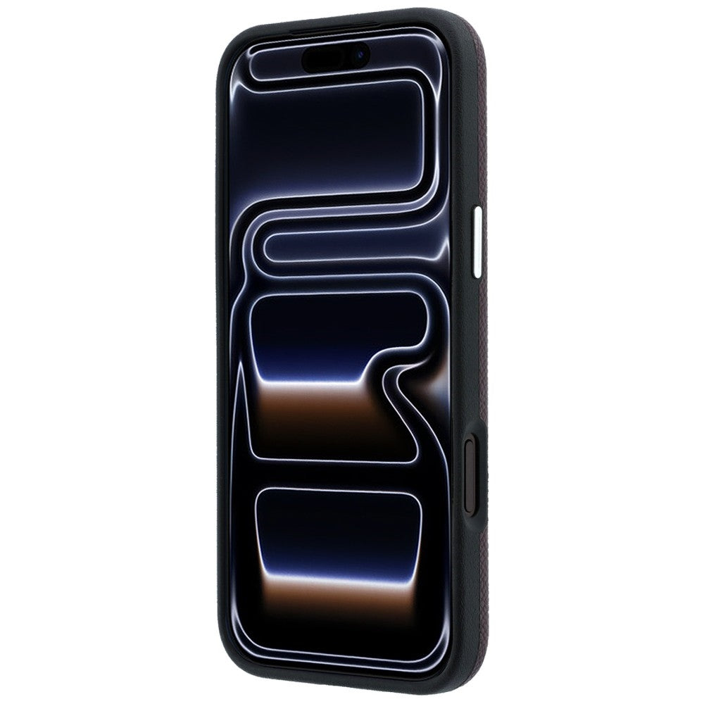 Karl Lagerfeld Grained Elongated Logo MagSafe case for iPhone 17 Pro Max / 18 Pro Max - burgundy_4
