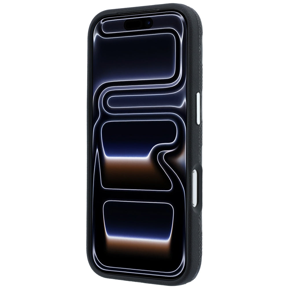 Karl Lagerfeld Grained Mono Resin Logo MagSafe Case for iPhone 17 Pro Max / 18 Pro Max - Black_4