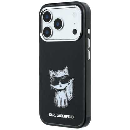 Karl Lagerfeld IML Choupette Body Sketch Print MagSafe Case for iPhone 17 Pro / 18 Pro - Black_1