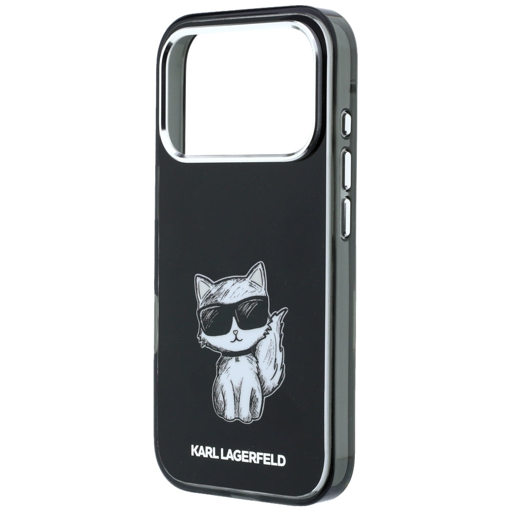 Karl Lagerfeld IML Choupette Body Sketch Print MagSafe Case for iPhone 17 Pro / 18 Pro - Black_5