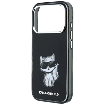 Karl Lagerfeld IML Choupette Body Sketch Print MagSafe Case for iPhone 17 Pro / 18 Pro - Black_5