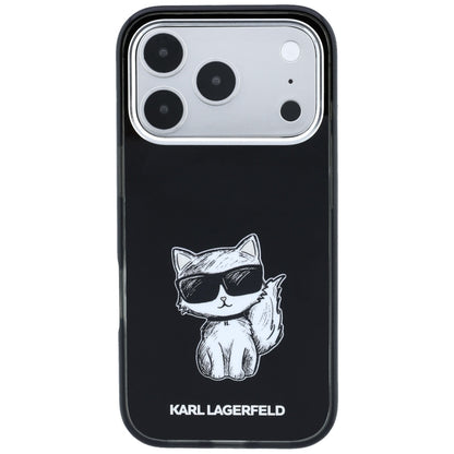 Karl Lagerfeld IML Choupette Body Sketch Print MagSafe Case for iPhone 17 Pro Max / 18 Pro Max - Black_2