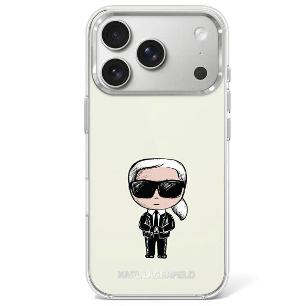 Karl Lagerfeld IML Ikonik Sketch Print MagSafe Case for iPhone 17 Pro / 18 Pro - Beige_0