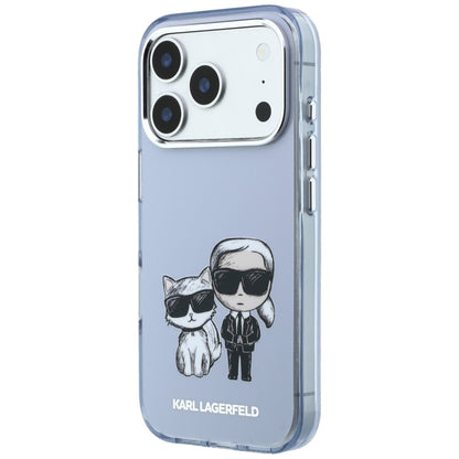 Karl Lagerfeld IML Karl&amp;Choupette Bodies Sketch Print MagSafe case for iPhone 17 Pro Max / 18 Pro Max - light blue_1