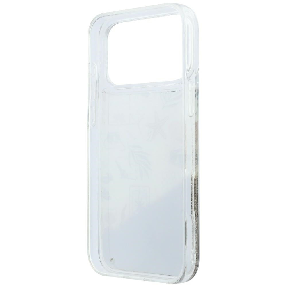 Karl Lagerfeld Liquid Glitter Beach &amp; Sand Case for iPhone 17 Pro Max / 18 Pro Max - Beige_6