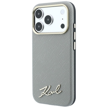 Capa Dura Karl Lagerfeld / Saffiano Beige / MagSafe para Apple iPhone 18 Pro Max / 17 Pro Max / 3666339658892_1