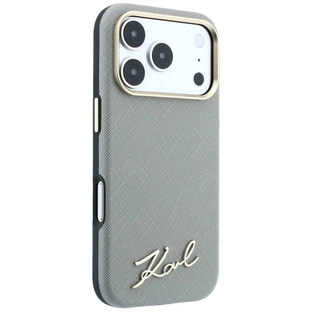 Capa Dura Karl Lagerfeld / Saffiano Beige / MagSafe para Apple iPhone 18 Pro Max / 17 Pro Max / 3666339658892_3