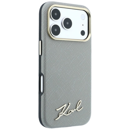 Capa Dura Karl Lagerfeld / Saffiano Beige / MagSafe para Apple iPhone 18 Pro Max / 17 Pro Max / 3666339658892_3