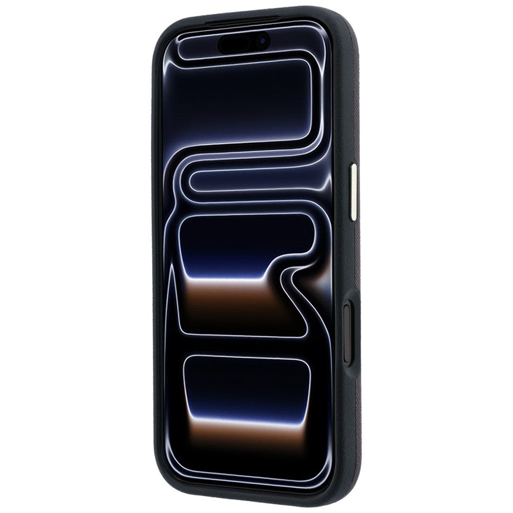 Karl Lagerfeld Saffiano Small Script Metal Logo MagSafe Case for iPhone 17 Pro Max / 18 Pro Max - Burgundy_4