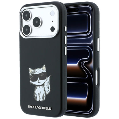 Karl Lagerfeld Smooth Choupette Sketch MagSafe Case for iPhone 18 Pro / 17 Pro / 18 Pro - Black_0