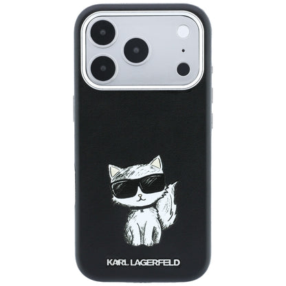 Karl Lagerfeld Smooth Choupette Sketch MagSafe Case for iPhone 18 Pro / 17 Pro / 18 Pro - Black_2