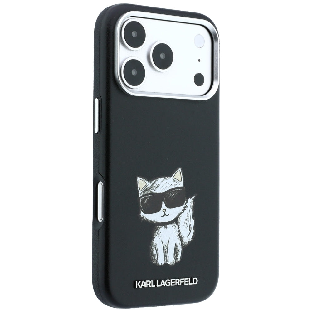 Karl Lagerfeld Smooth Choupette Sketch MagSafe Case for iPhone 18 Pro / 17 Pro / 18 Pro - Black_3
