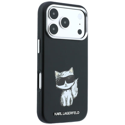 Karl Lagerfeld Smooth Choupette Sketch MagSafe Case for iPhone 18 Pro / 17 Pro / 18 Pro - Black_3