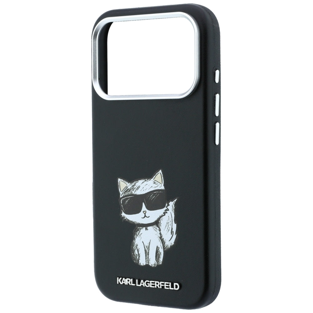 Karl Lagerfeld Smooth Choupette Sketch MagSafe Case for iPhone 18 Pro / 17 Pro / 18 Pro - Black_5