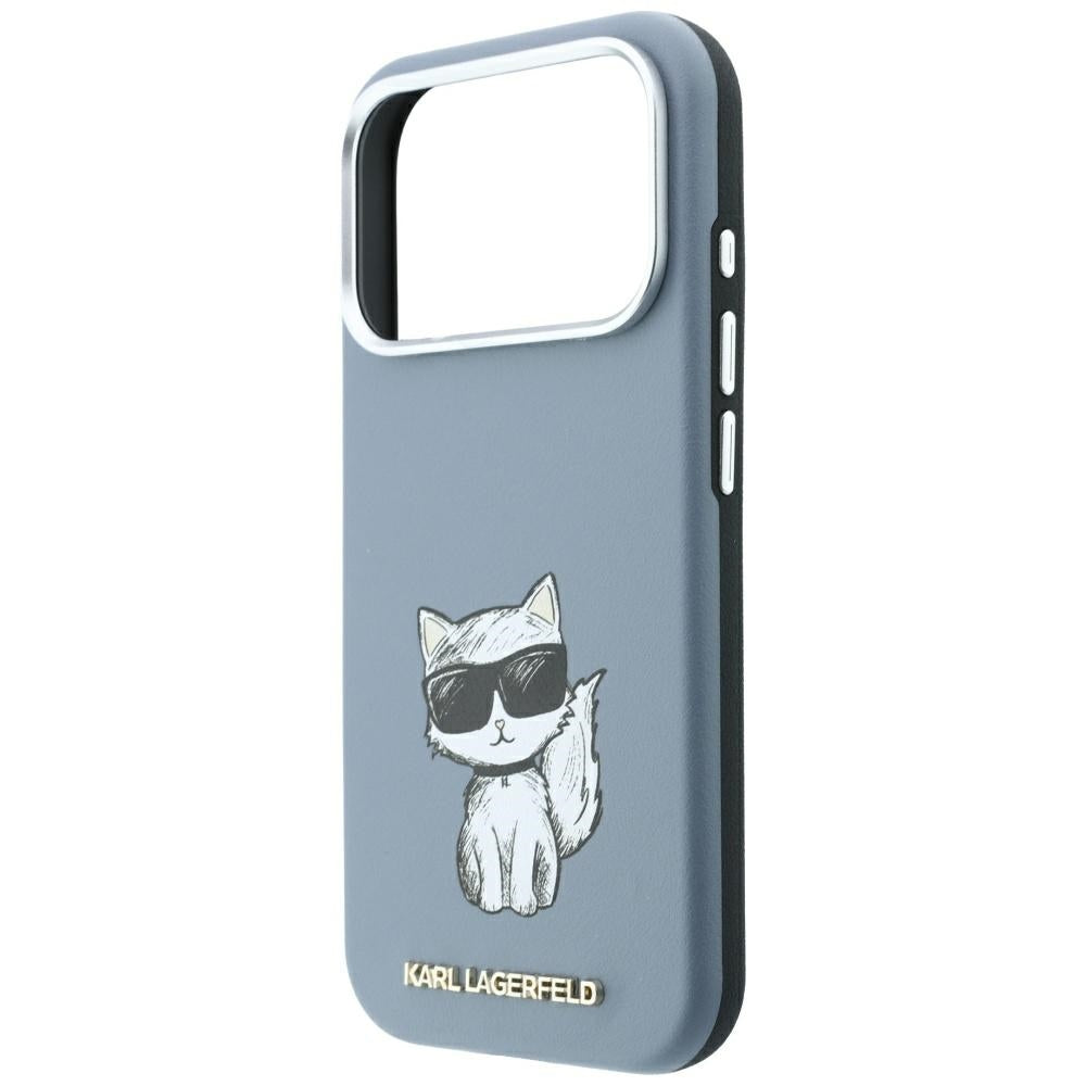Karl Lagerfeld Smooth Choupette Sketch MagSafe case for iPhone 18 Pro / 17 Pro - light blue_5