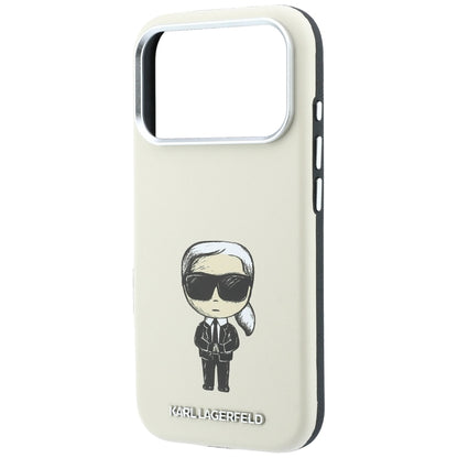 Karl Lagerfeld Smooth Ikonik Sketch MagSafe Case for iPhone 18 Pro / 17 Pro - Beige_5