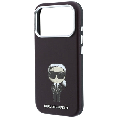 Karl Lagerfeld Smooth Ikonik Sketch MagSafe case for iPhone 18 Pro / 17 Pro - burgundy_5