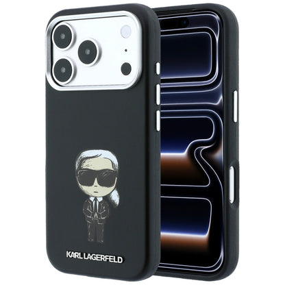 Karl Lagerfeld Smooth Ikonik Sketch MagSafe Case for iPhone 18 Pro / 17 Pro - Black_0