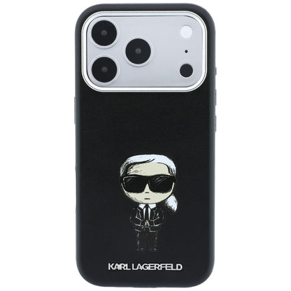 Karl Lagerfeld Smooth Ikonik Sketch MagSafe Case for iPhone 18 Pro / 17 Pro - Black_2